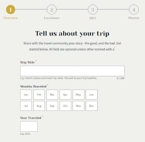Create a trip report